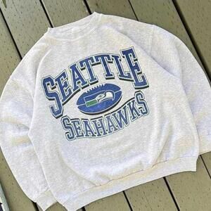 Retro 1998 Seattle Seahawks Crewneck Sweatshirt Ash Grey